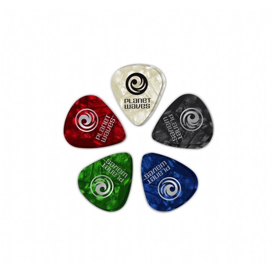 Planet Waves Celluloid Pearl Pick Heavy - 1CAP6-25 - 25 Adet Pena