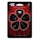 DAddario Joe Satriani Signature Guitar Picks 1CBK4-10JS - Siyah - Medium 0.70mm - 10 Adet