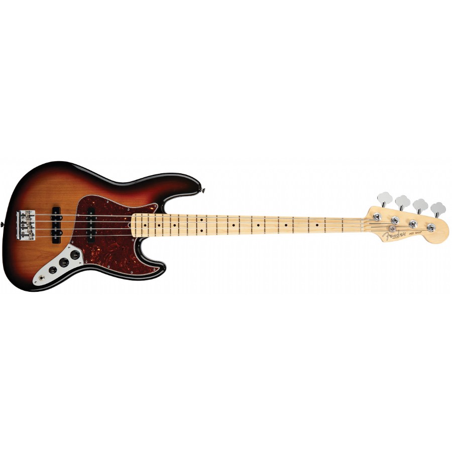 Fender American Standard Jazz Bass 3-Color Sunburst Maple Bas Gitar