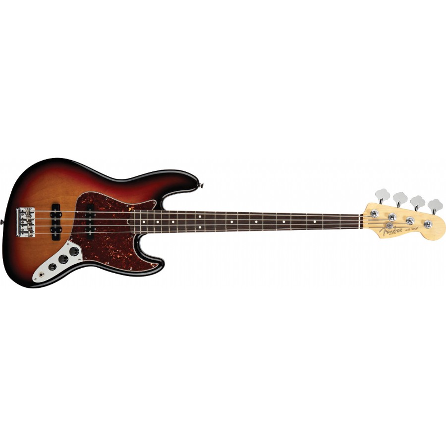 Fender American Standard Jazz Bass 3-Color Sunburst Rosewood Bas Gitar