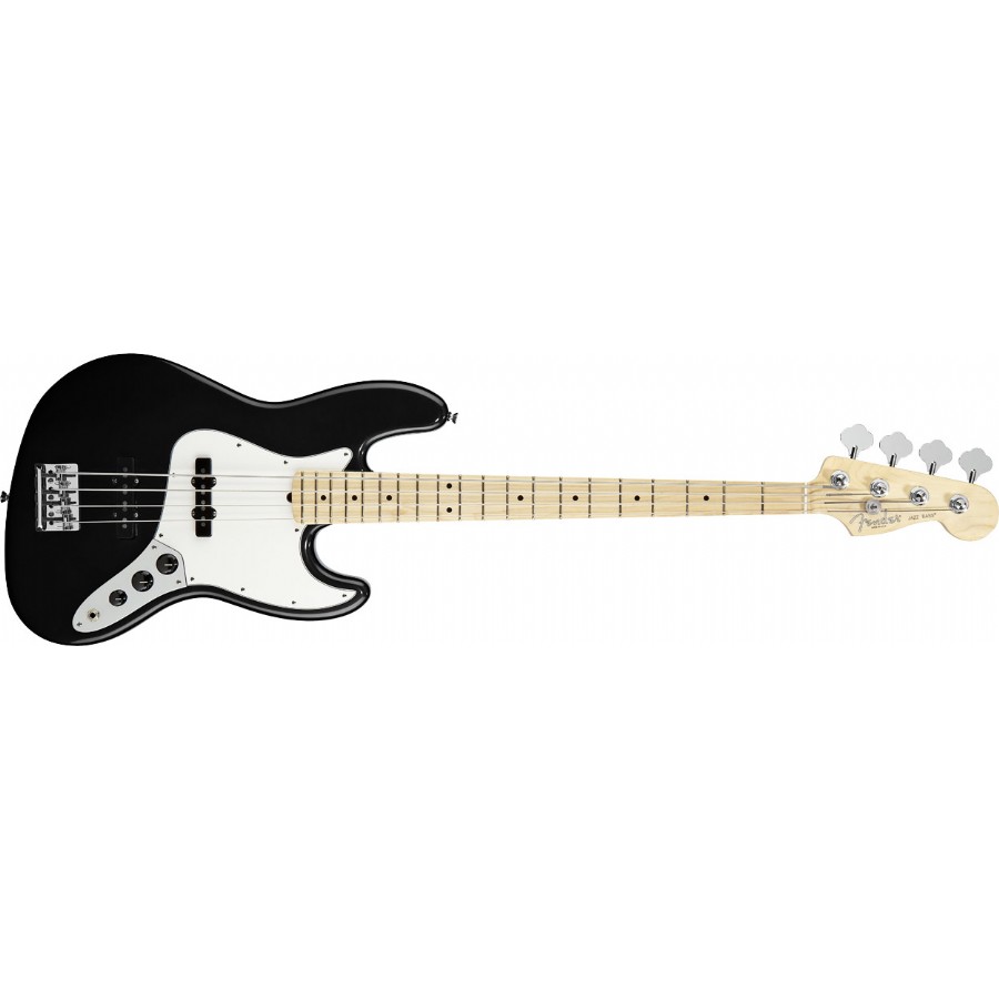 Fender American Standard Jazz Bass Black Maple Bas Gitar