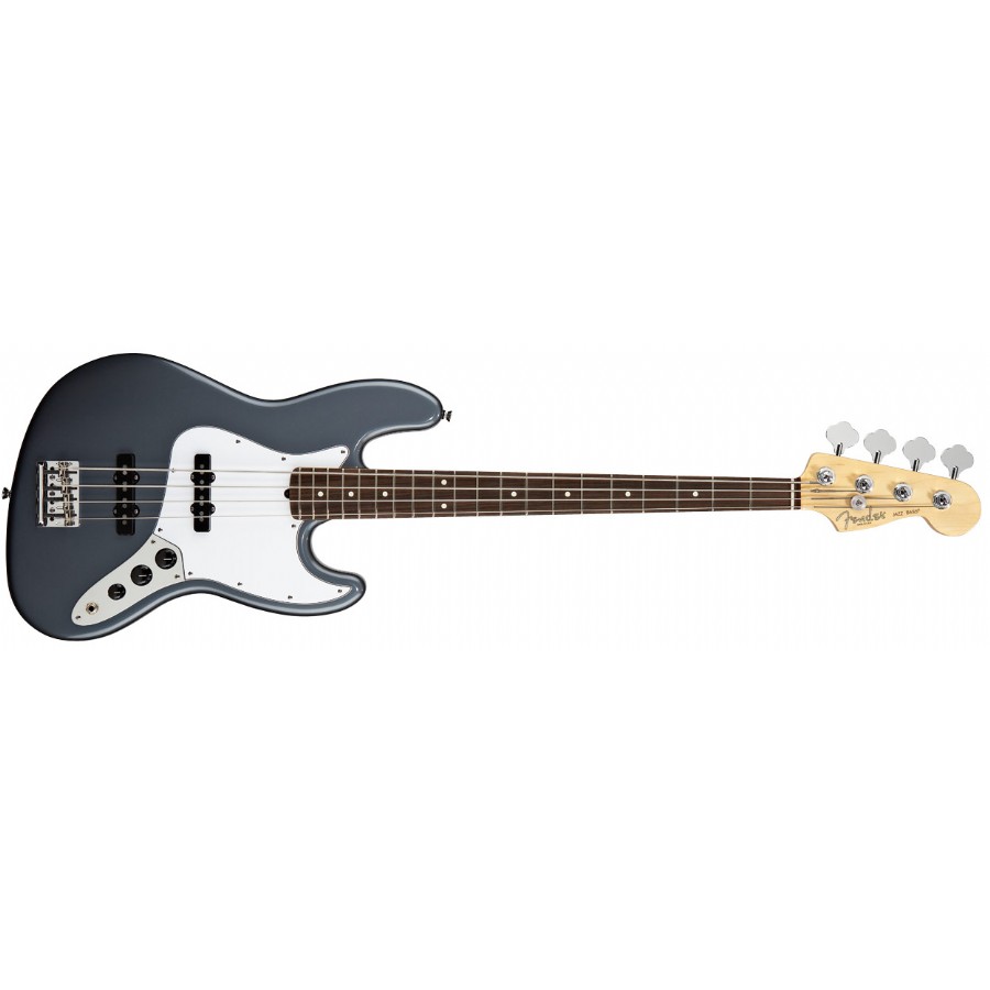 Fender American Standard Jazz Bass Charcoal Frost Metallic Rosewood Bas Gitar