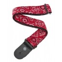 DAddario Textile Collection Straps 50G02 - Red Bandana