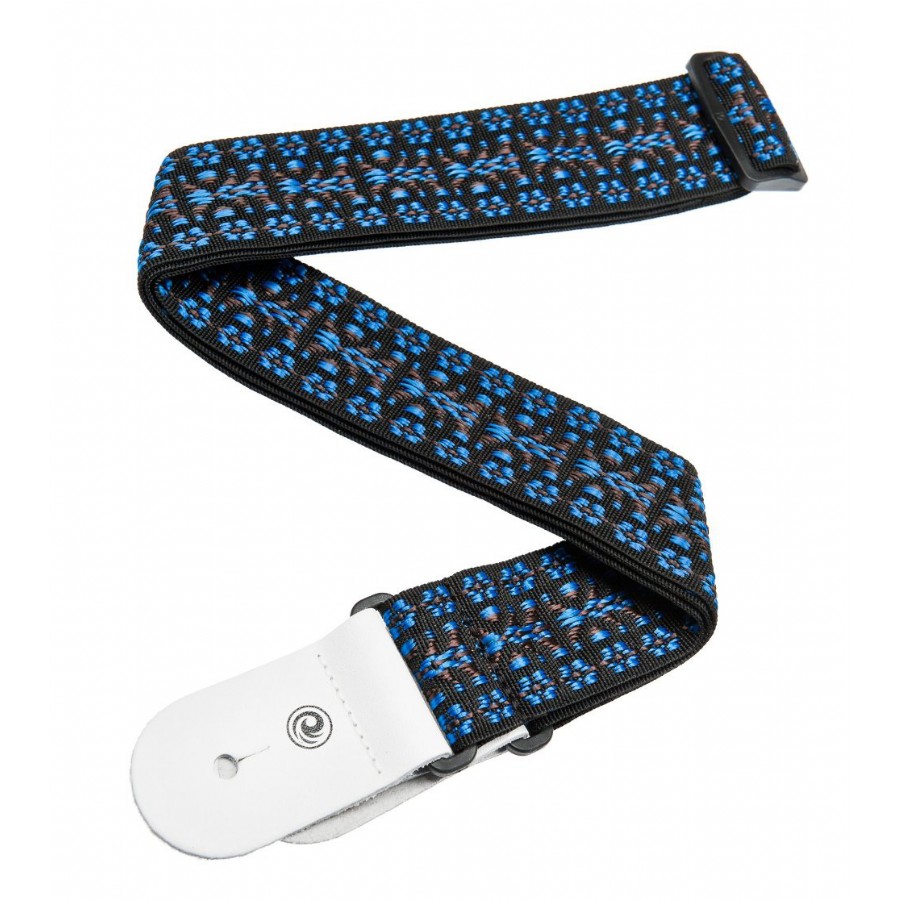 DAddario Textile Collection Straps 50G05 - Hootenanny Blue/Black Gitar Askısı