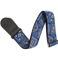 DAddario Textile Collection Straps 50G03 - Blue Bandana