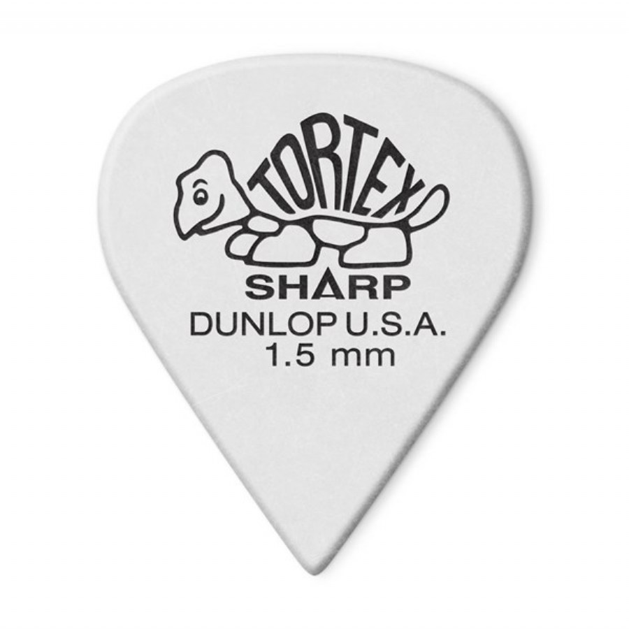 Jim Dunlop Tortex Sharp Beyaz 1.5mm - 1 Adet Pena