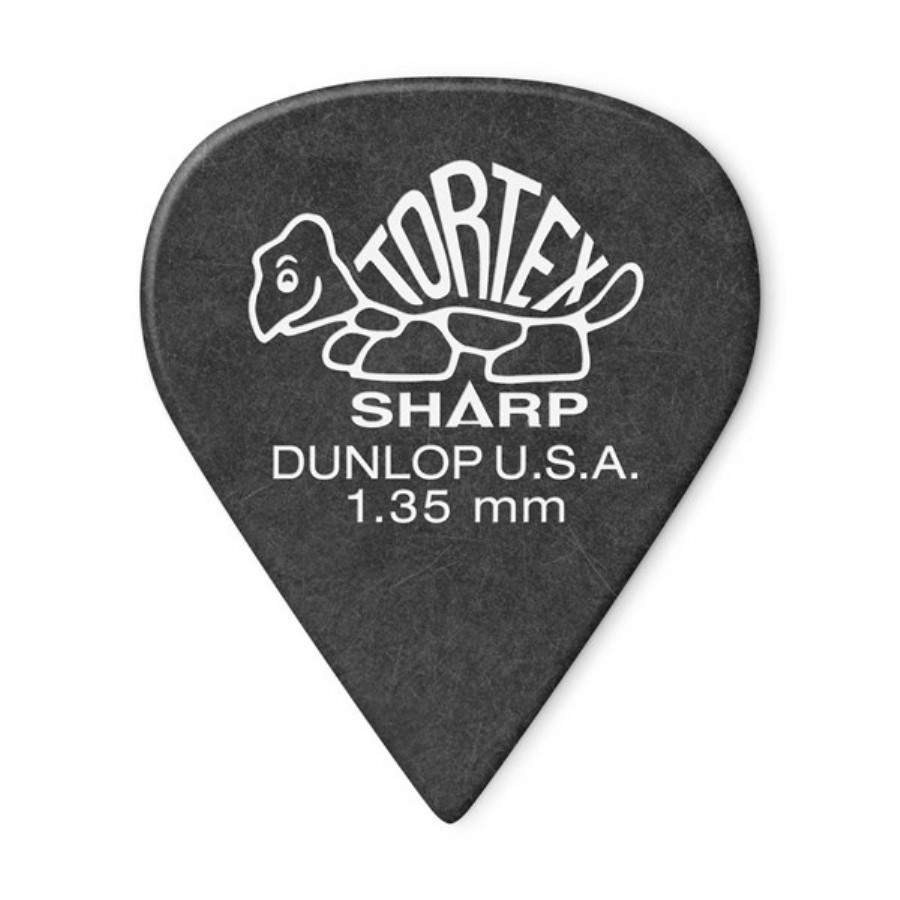 Jim Dunlop Tortex Sharp Koyu gri 1.35 mm - 1 Adet Pena