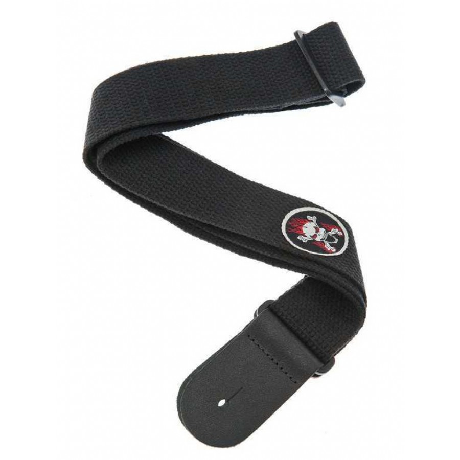 DAddario Coton Patch Straps 50CTP03 - Skull Gitar Askısı