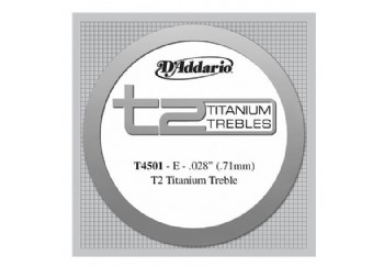 D'Addario T2 Titanium Normal Single String T4501 - mi Tek Tel - Klasik Gitar Tek Tel