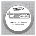 D'Addario T2 Titanium Normal Single String T4502 - si Tek Tel