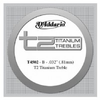 D'Addario T2 Titanium Normal Single String T4502 - si Tek Tel