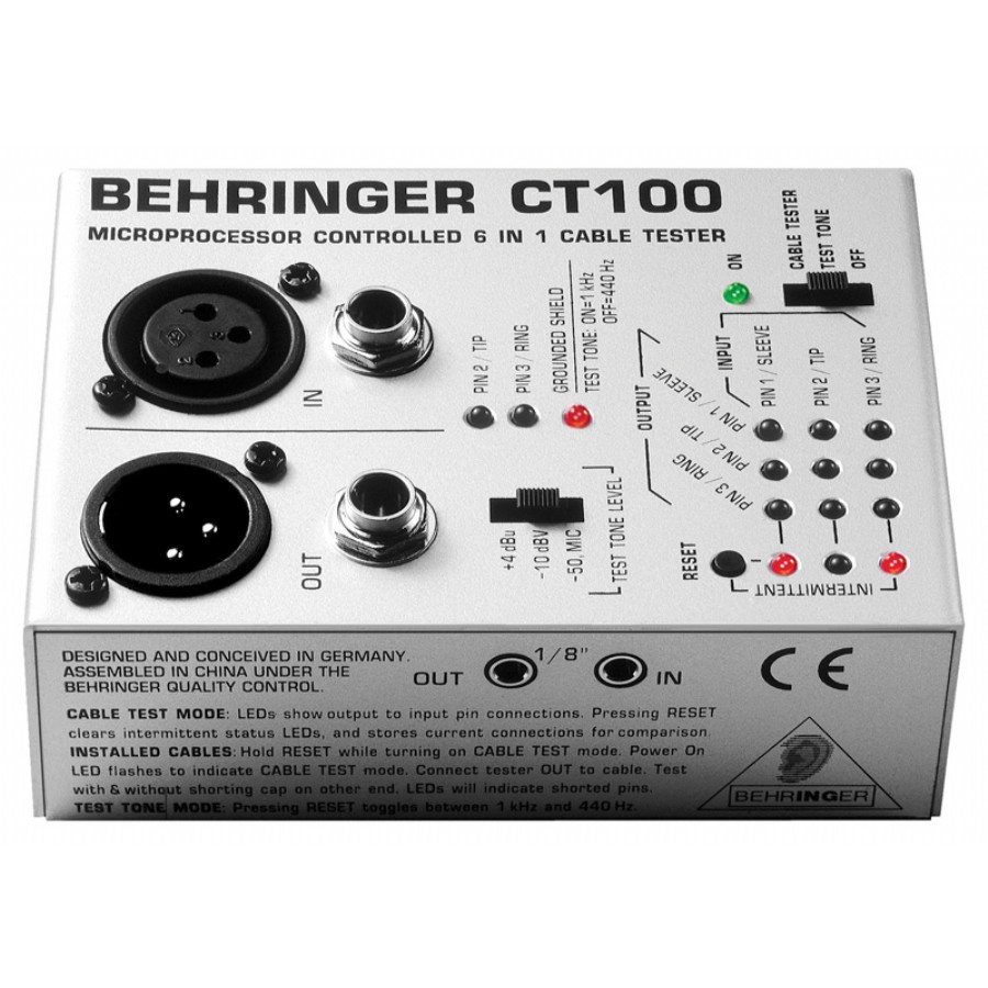 Behringer CT100 Cable Tester Kablo Test Cihazı