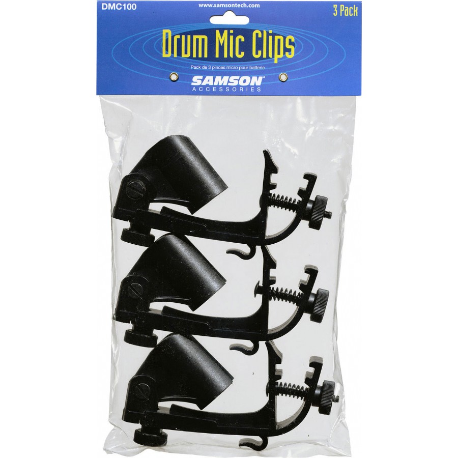 Samson DMC100 - Drum Microphone Clips Davul Mikrofonu Mandalı (3'lü Paket)