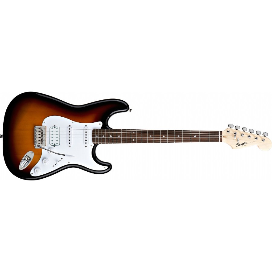 Squier Bullet Strat HSS Brown Sunburst - Rosewood Elektro Gitar