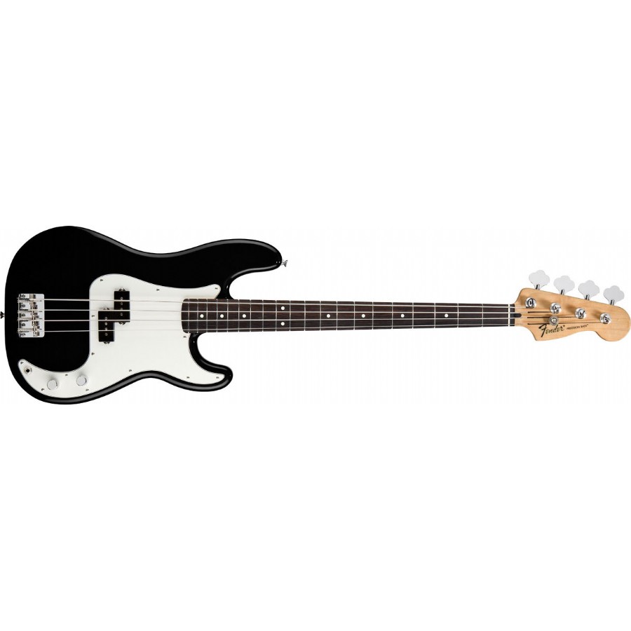 Fender Standard Precision Bass Black Rosewood Bas Gitar