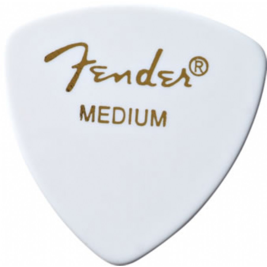 Fender 346 Shape Classic Celluloid Picks White - Medium Pena