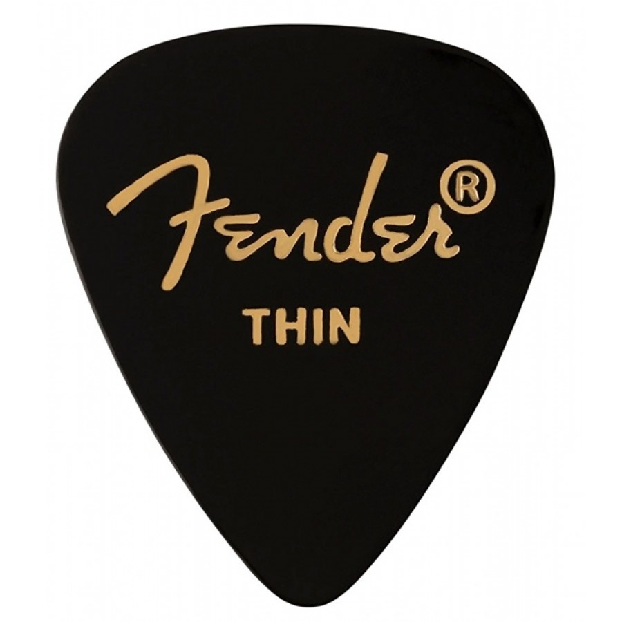 Fender 351 Shape Classic Picks Black - Thin - 1 Adet Pena