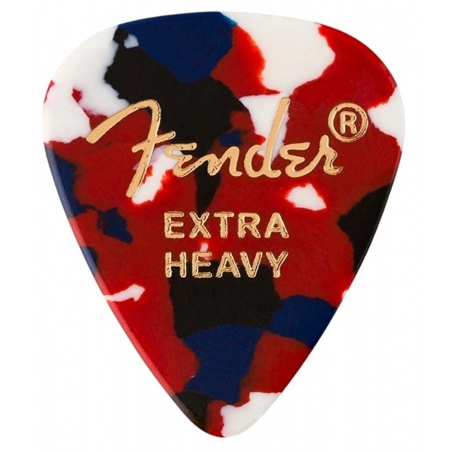 Fender 351 Shape Classic Picks Confetti - Extra Heavy - 1 Adet Pena