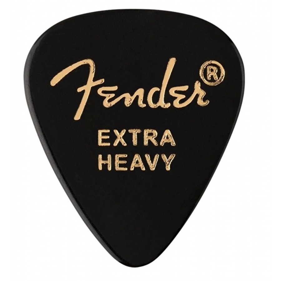 Fender 351 Shape Classic Picks Black - Extra Heavy - 1 Adet Pena