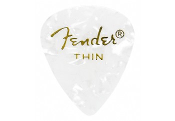 Fender 351 Premium Celluloid Picks White Moto - Thin - 1 Adet - Pena