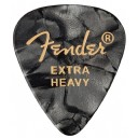 Fender 351 Premium Celluloid Picks Black Moto - Extra Heavy - 1 Adet