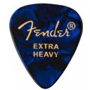 Fender 351 Premium Celluloid Picks Blue Moto  - Extra Heavy - 1 Adet