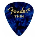 Fender 351 Premium Celluloid Picks Blue Moto - Thin - 1 Adet