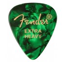 Fender 351 Premium Celluloid Picks Green Moto - Extra Heavy - 1 Adet