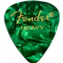 Fender 351 Premium Celluloid Picks Green Moto Heavy - 1 Adet