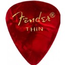 Fender 351 Premium Celluloid Picks Red Moto - Thin - 1 Adet