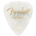 Fender 351 Premium Celluloid Picks White Moto - Heavy - 1 Adet