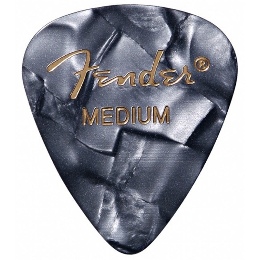 Fender 351 Premium Celluloid Picks Black Moto - Medium - 1 Adet Pena