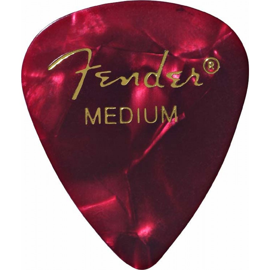 Fender 351 Premium Celluloid Picks Red Moto - Medium - 1 Adet Pena