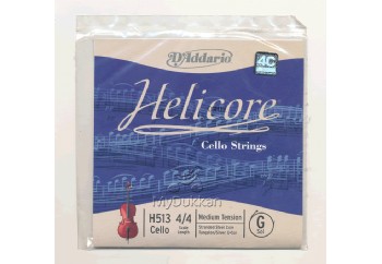 D'Addario H513 Helicore Cello Single G String, 4/4 Scale, Medium Tension Tek Tel (G) Sol - Çello Teli