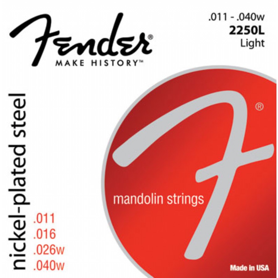 Fender 2250L Nickel-Plated Steel Mandolin Strings Takım Tel Mandolin Teli