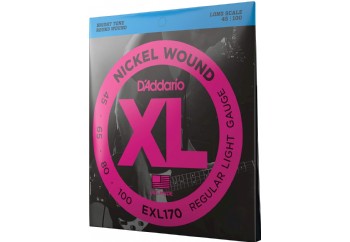 D'Addario EXL170 Nickel Wound Bass, Light, 45-100, Long Scale 045-100 Takım Tel - Bas Gitar Teli