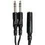 Hosa Technology YPP-308 15 Santim 6.35 mm. Stereo (Dişi) - 2x6.35 mm. Stereo (Erkek)
