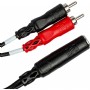 Hosa Technology YPR-257 15 Santim 6.35 mm. Stereo (Dişi) - 2xRCA (Erkek)