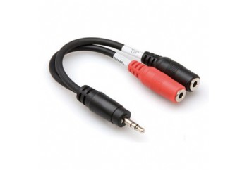 Hosa Technology YMM-261 15 Santim - 3.5 mm. Stereo (Erkek) - 2x3.5 mm. Mono (Dişi)