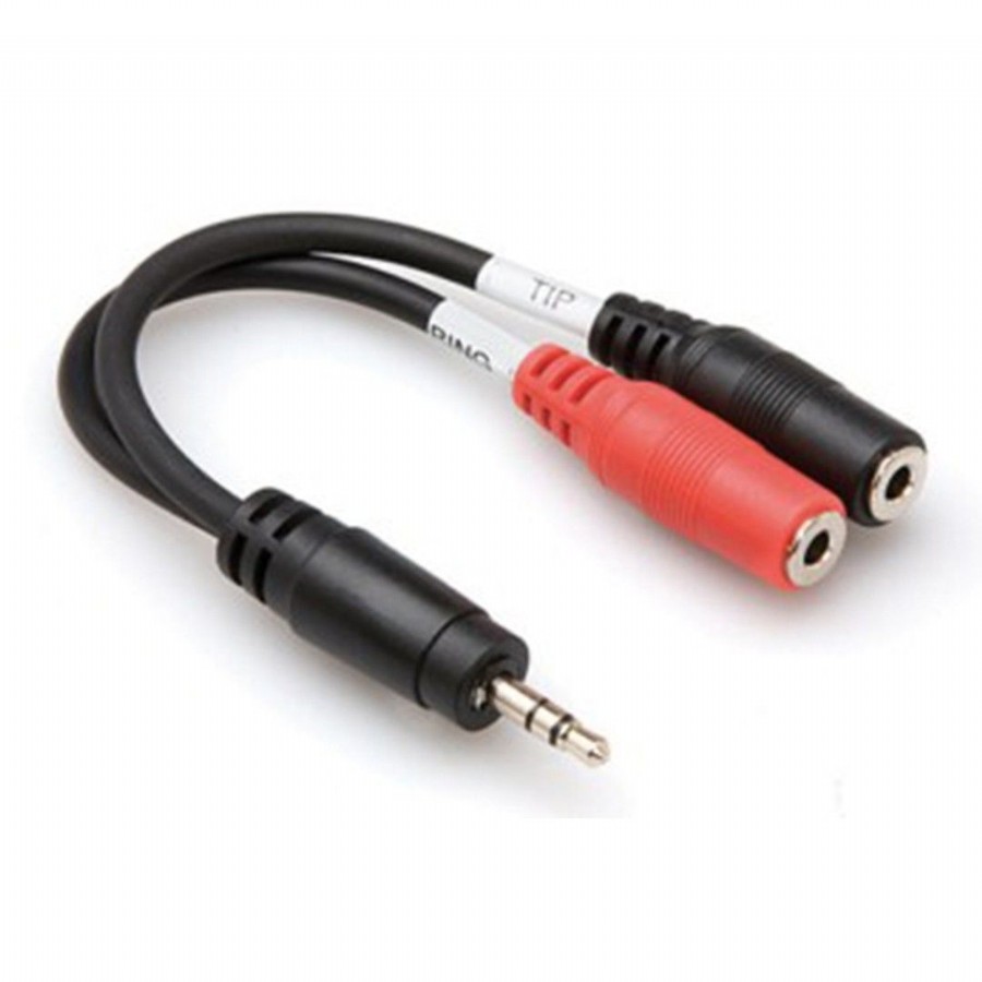 Hosa Technology YMM-261 15 Santim 3.5 mm. Stereo (Erkek) - 2x3.5 mm. Mono (Dişi)