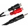 Hosa Technology YRA-154 15 Santim 3.5 mm. Stereo (Erkek) - 2xRCA (Dişi)