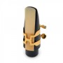 Rico Royal H Ligature & Cap Set Alto Sax HAS1S - Silver Alto Saksofon Ligatür&Kapak
