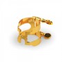 Rico Royal H Ligature & Cap Set Alto Sax HAS1G - Gold Alto Saksofon Ligatür&Kapak