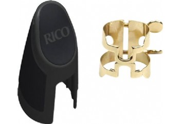 Rico Royal H Ligature & Cap Set Alto Sax HAS1G - Gold - Alto Saksofon Ligatür&Kapak