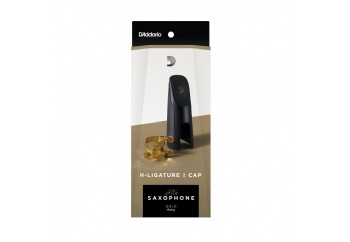 Rico Royal H Ligature & Cap Set Alto Sax HAS1G - Gold - Alto Saksofon Ligatür&Kapak