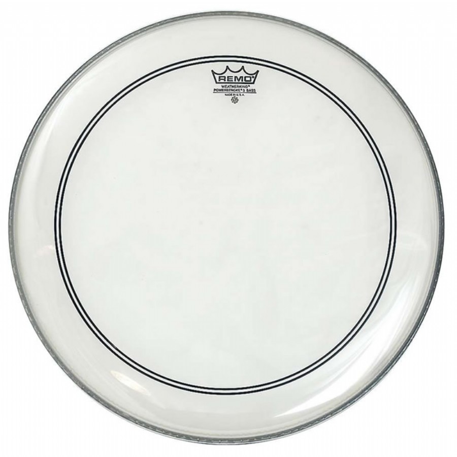 Remo Clear Powerstroke 3 - White Falam Patch P3-1322-C2 - 22 inch Bas Davul Derisi