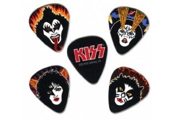 Planet Waves Kiss Rock and Roll Over Picks 10 Adet - Medium - Pena