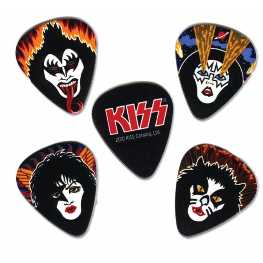 Planet Waves Kiss Rock and Roll Over Picks 10 Adet - Heavy Pena