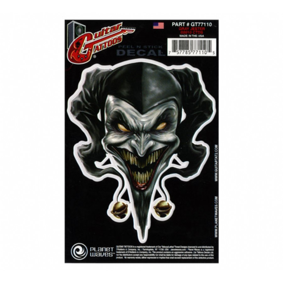 Planet Waves Grey Jester GT77110 Gitar Sticker