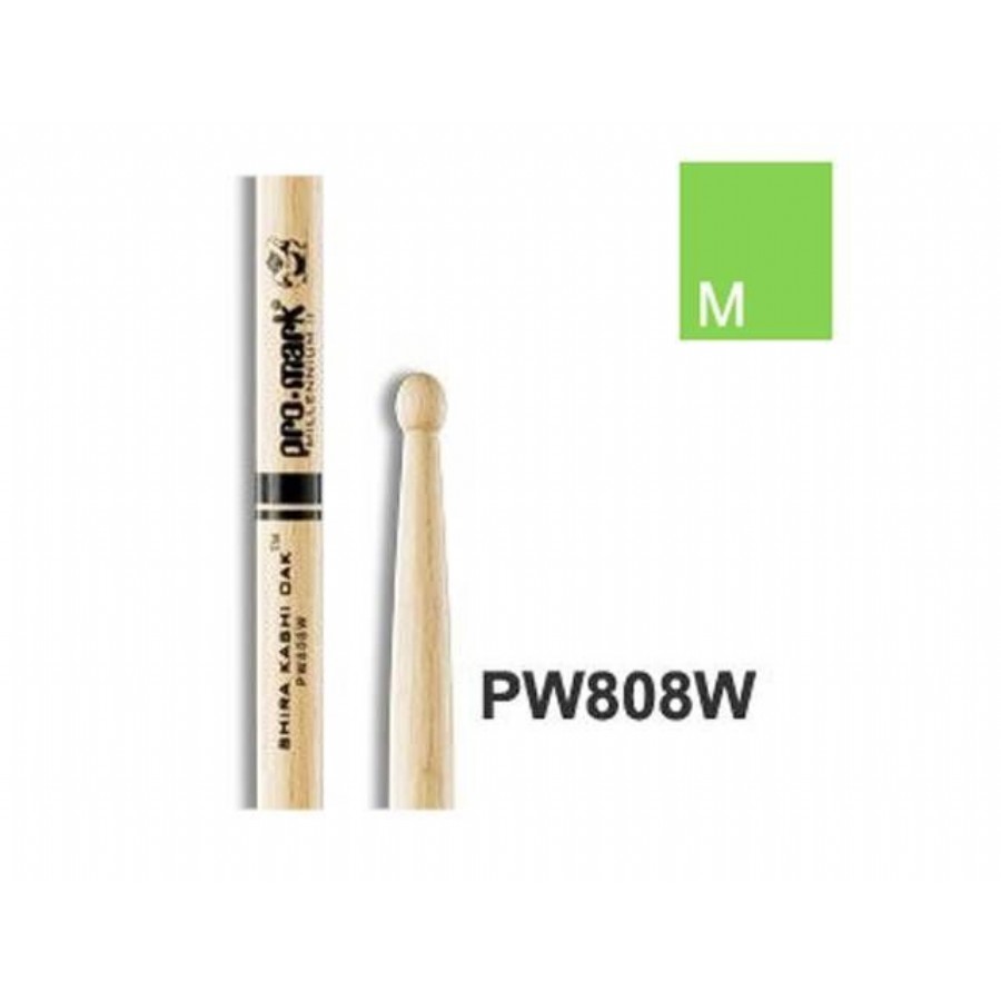 Promark PW808W Japanese Oak 808 Wood Tip Drumsticks Baget